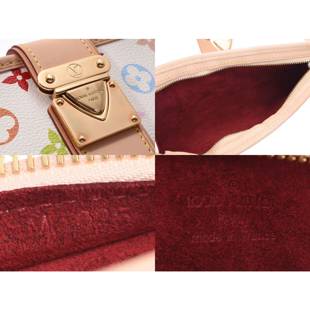 Louis Vuitton Multicolor Shirley White Leather Handbag - Picture 9 of 11